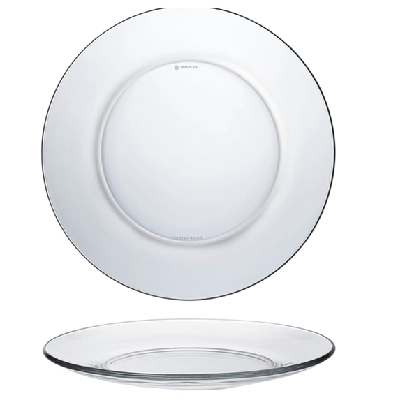 Duralex Lys Clear Dinner Plate 23,5 Cm (9 1-4 In) Set of 6 Made in France - Picture 1 of 9